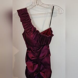Jimmylee ruched purple gown size 2 or 4
